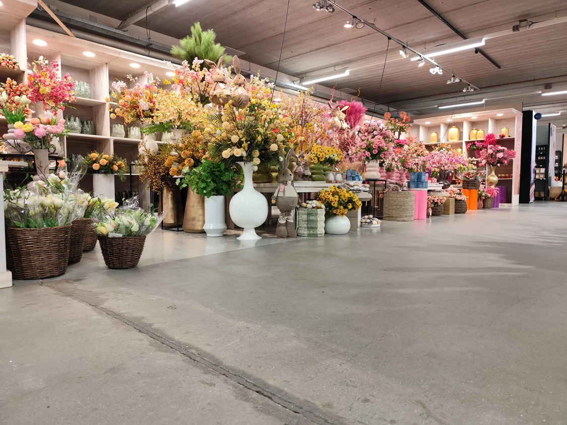 Hangende bloemenbol behandelruimte